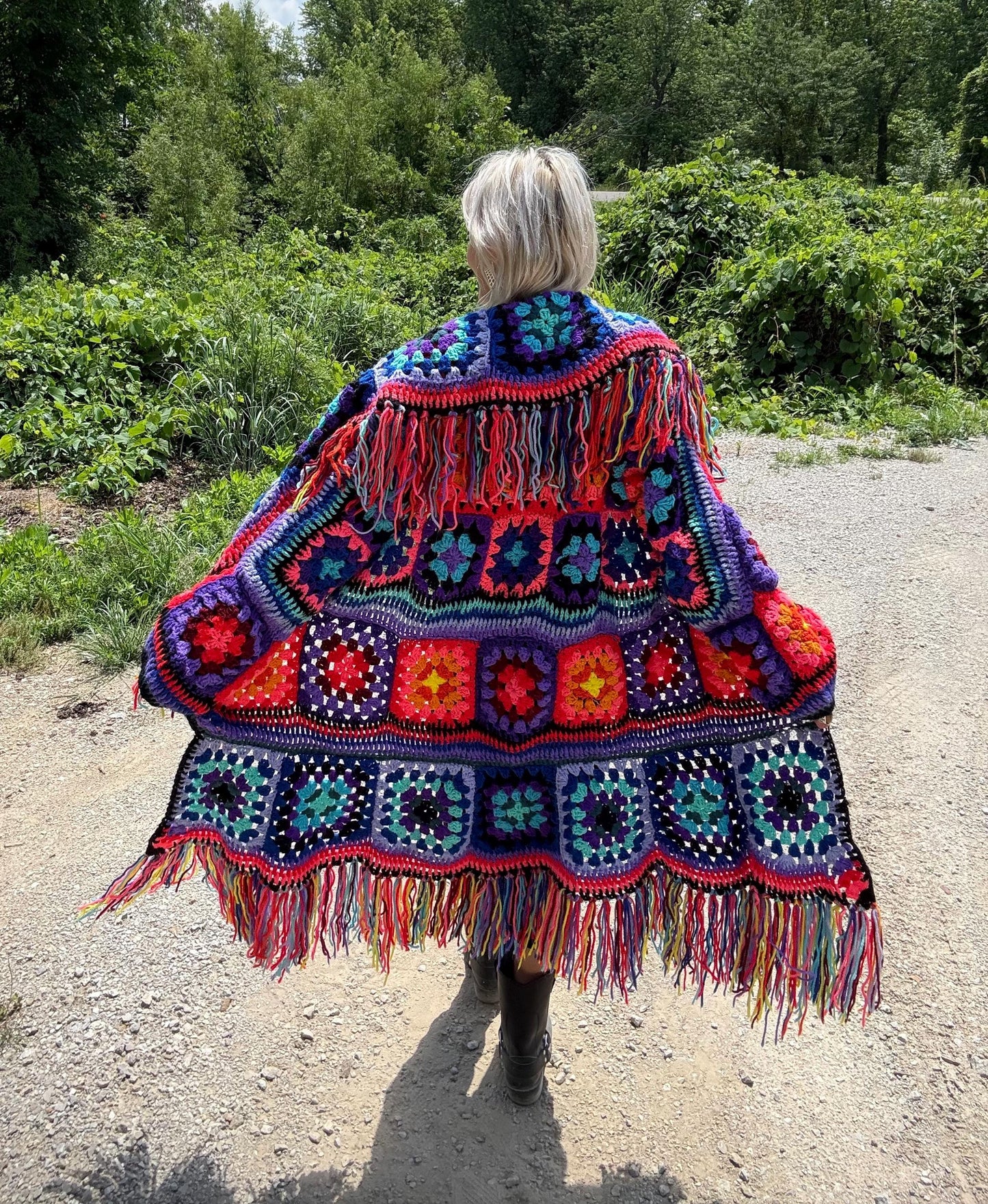 Gypsy Soul Bohemian Maximalist Crochet Coat