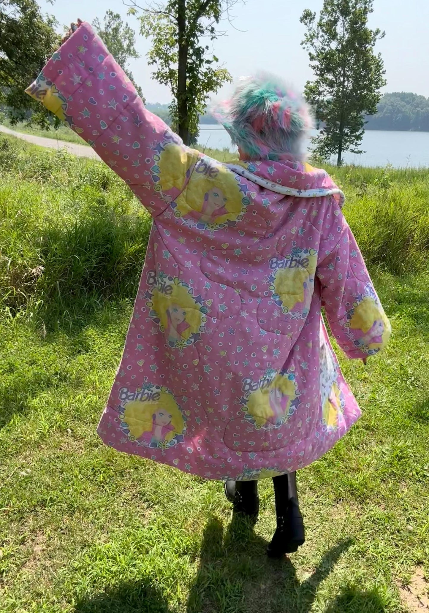 Barbie Girl 90s Kid Nostalgia Cozy Blanket Coat