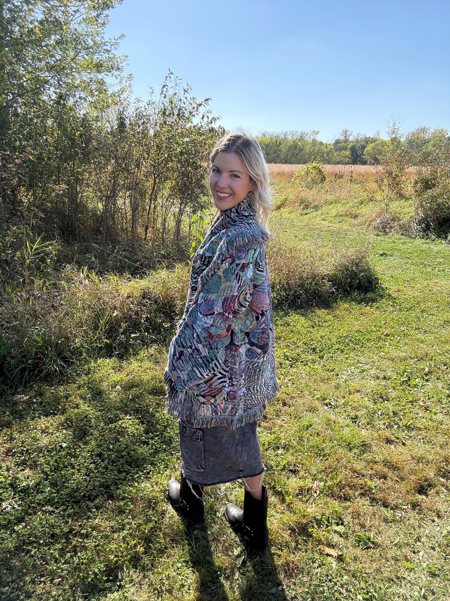 Infinite Love Original Psychedelic Art Blanket Coat
