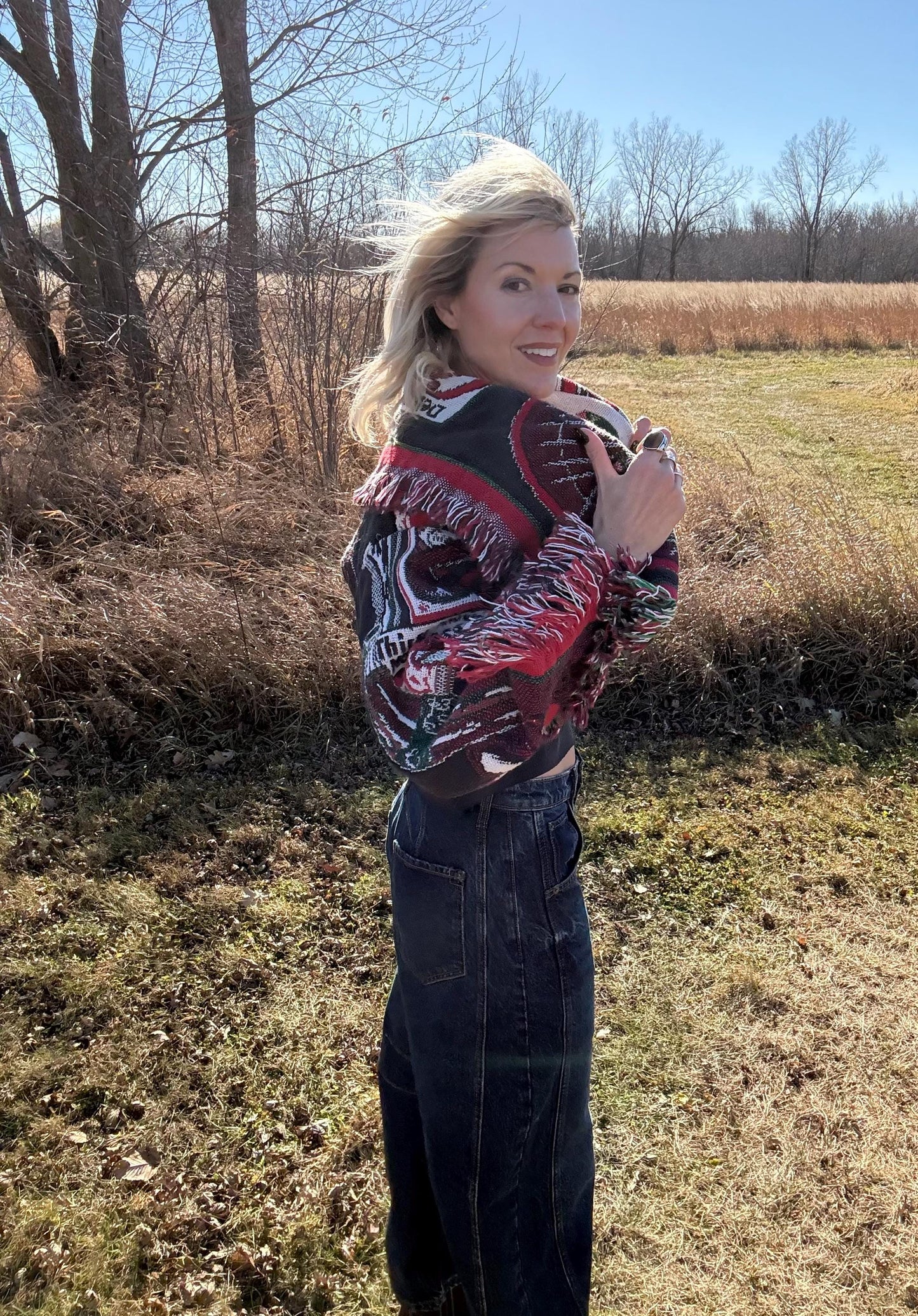 Coca Cola Cutie Cropped Blanket Coat
