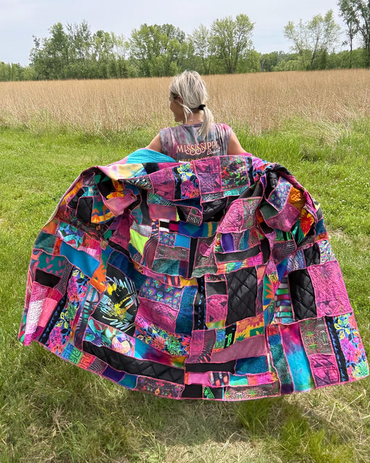 Neon Soul Mixed Media Collector Art Coat