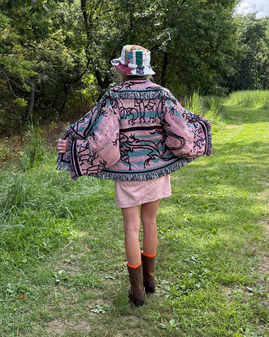 Little Lizards Handmade Desert Blanket Cardigan
