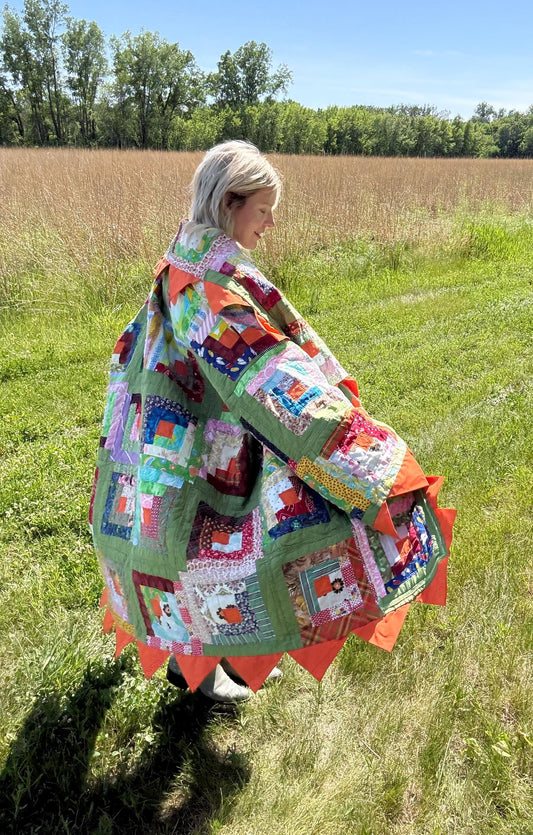 Hippie Soul Upcycled Antique Quilt Jacket