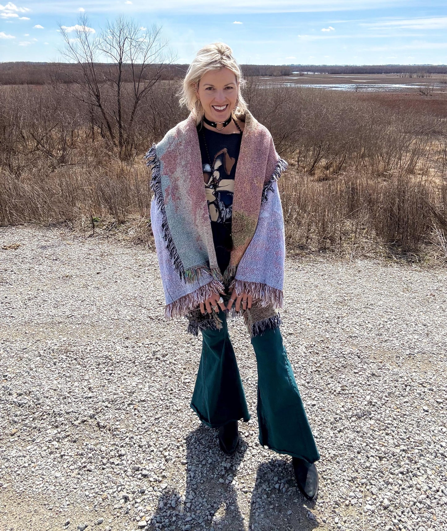 Old Farm Life Cozy Oversized Blanket Cardigan