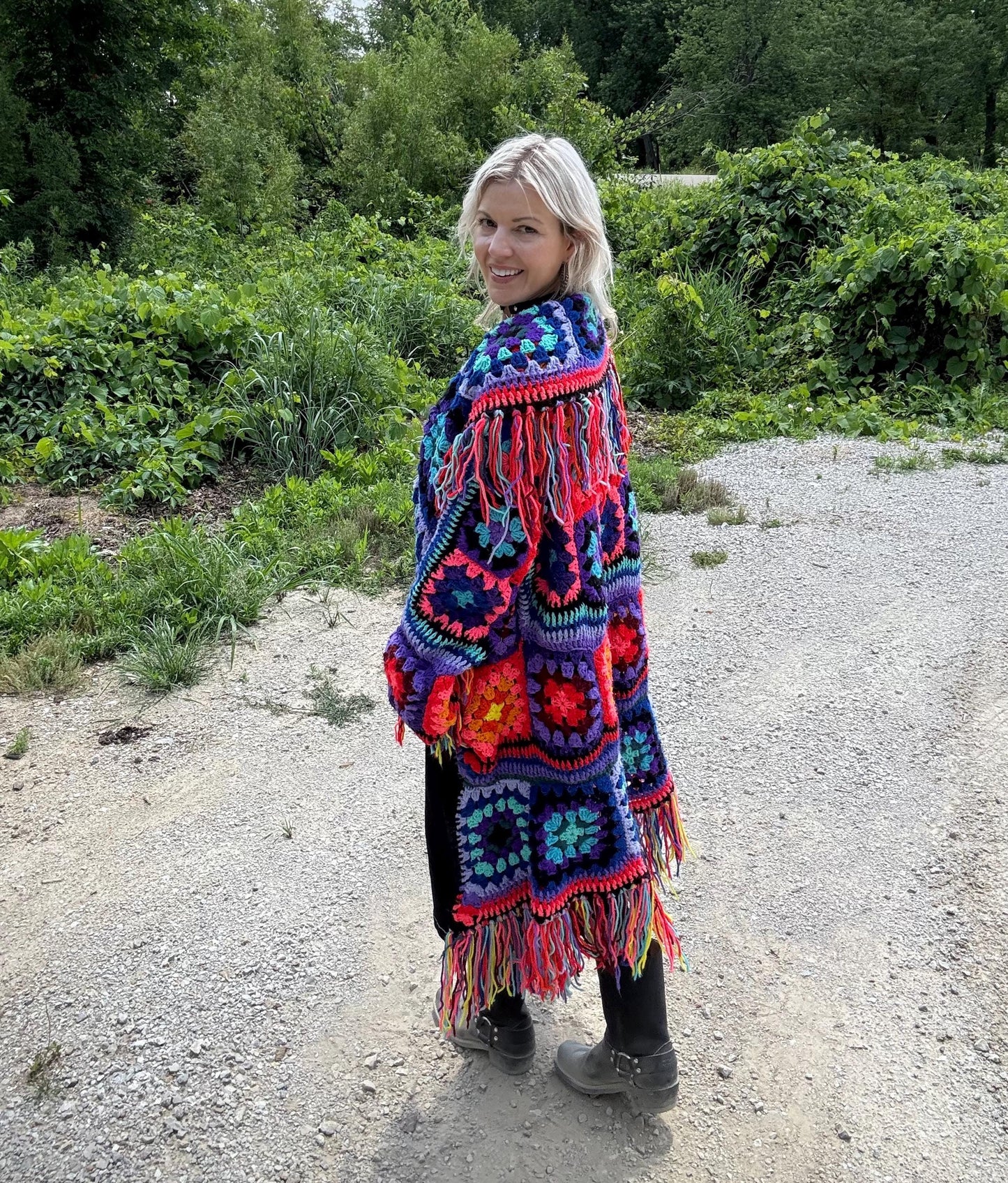 Gypsy Soul Bohemian Maximalist Crochet Coat