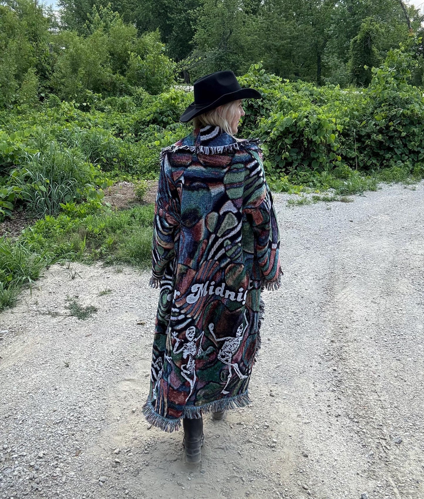 After Midnight Original Psychedelic Art Extra Oversized Blanket Coat