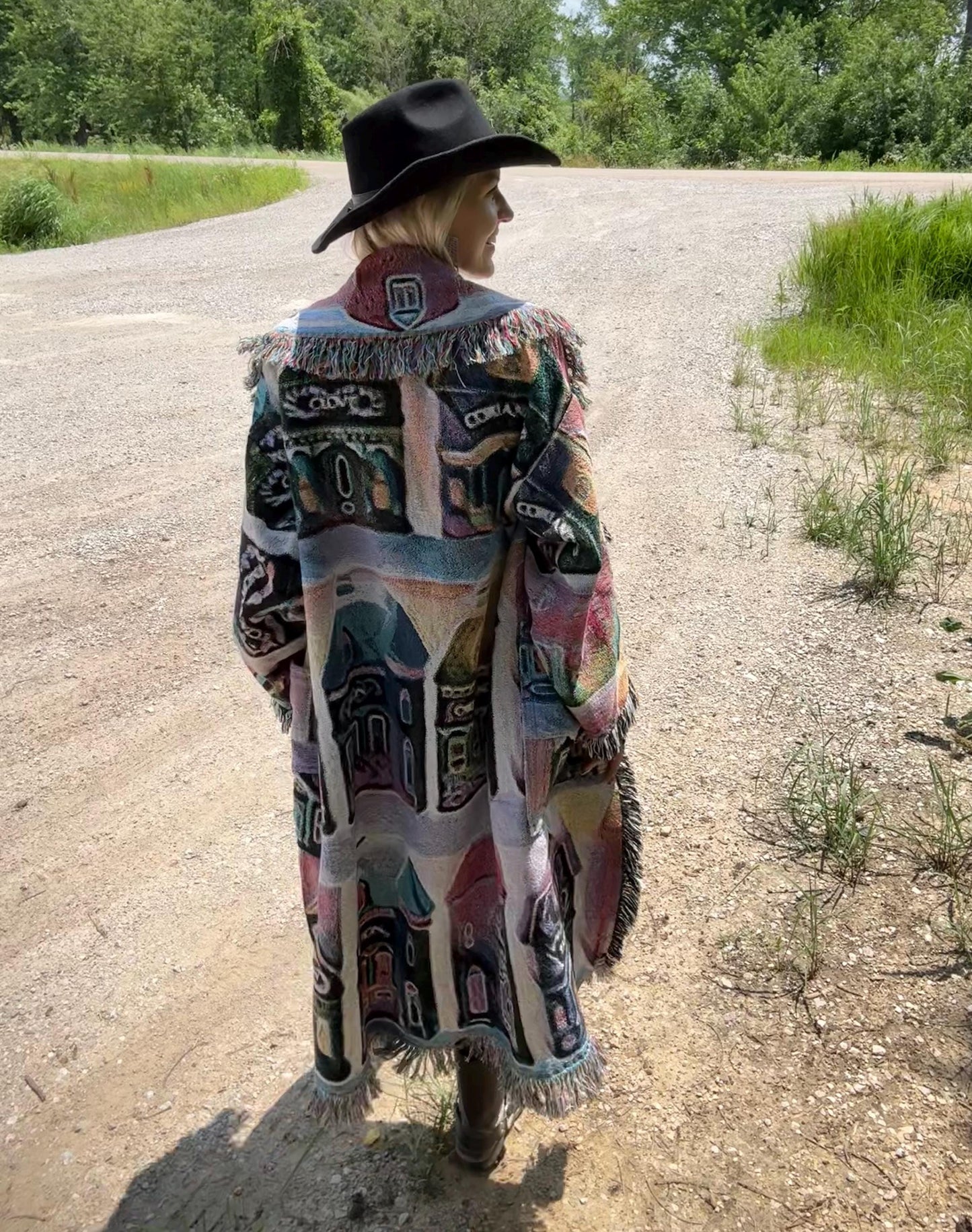 Magical Lenox Spice Village Art Blanket Coat