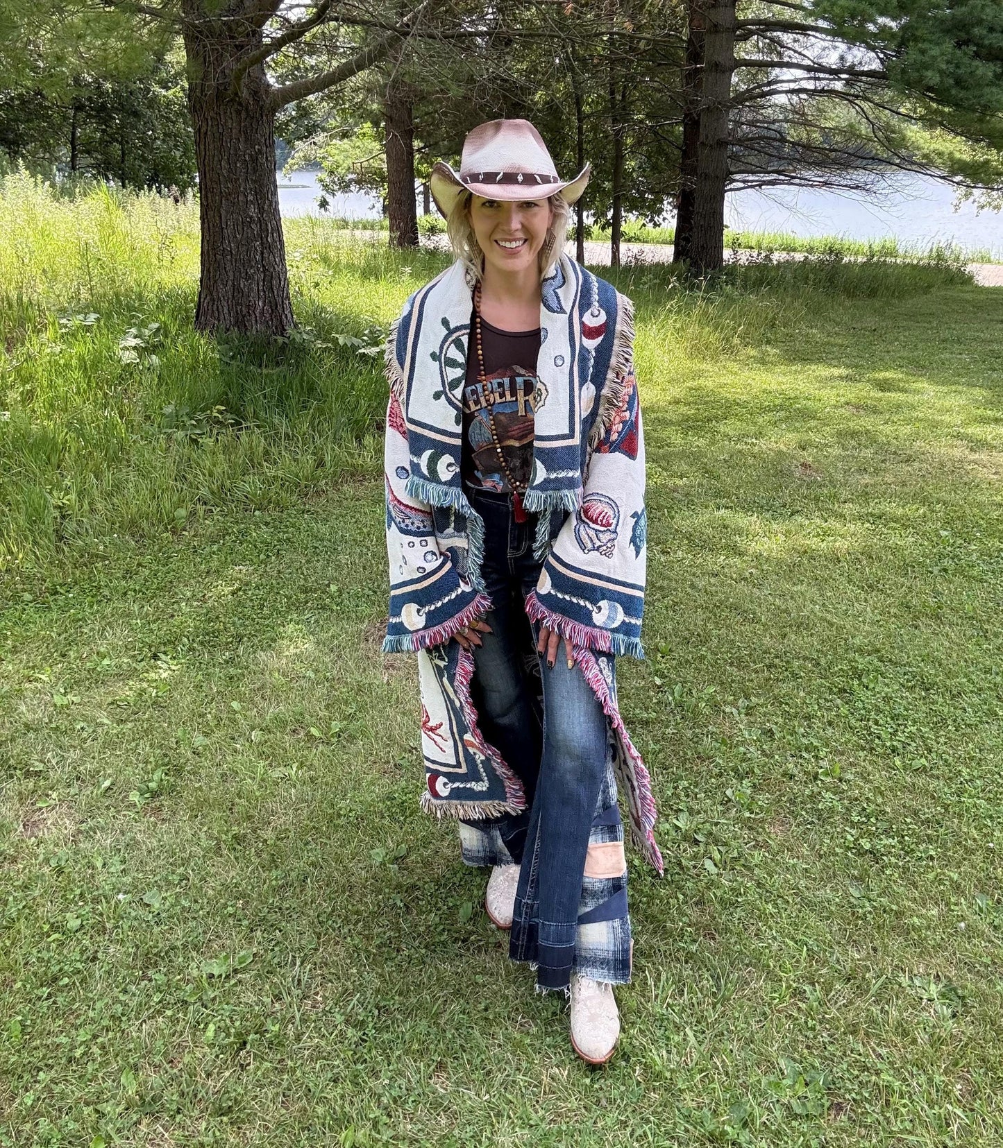 Ocean Avenue Nautical Long Blanket Coat