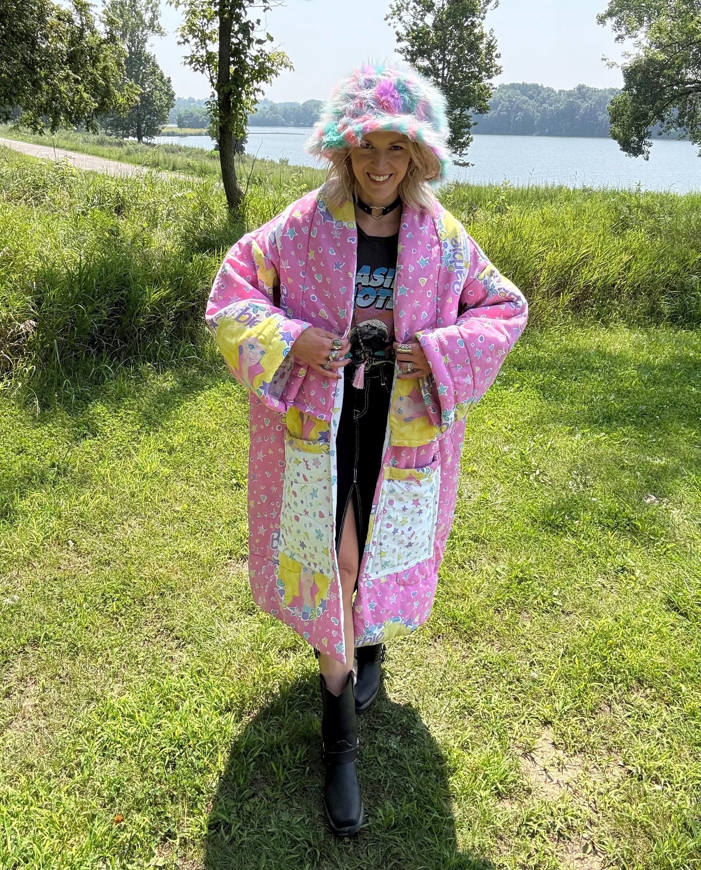 Barbie Girl 90s Kid Nostalgia Cozy Blanket Coat