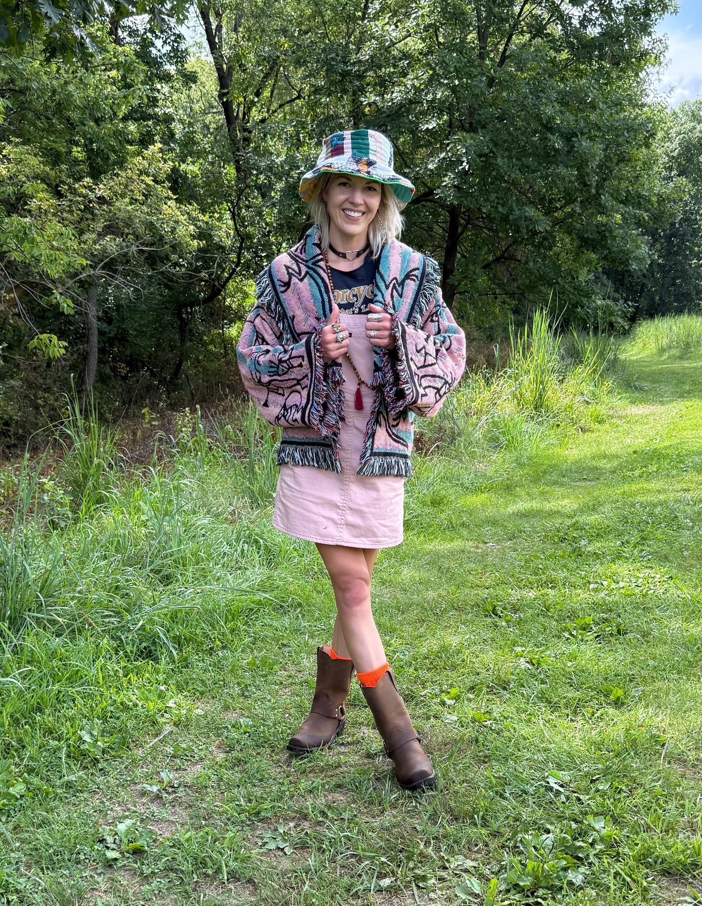 Little Lizards Handmade Desert Blanket Cardigan