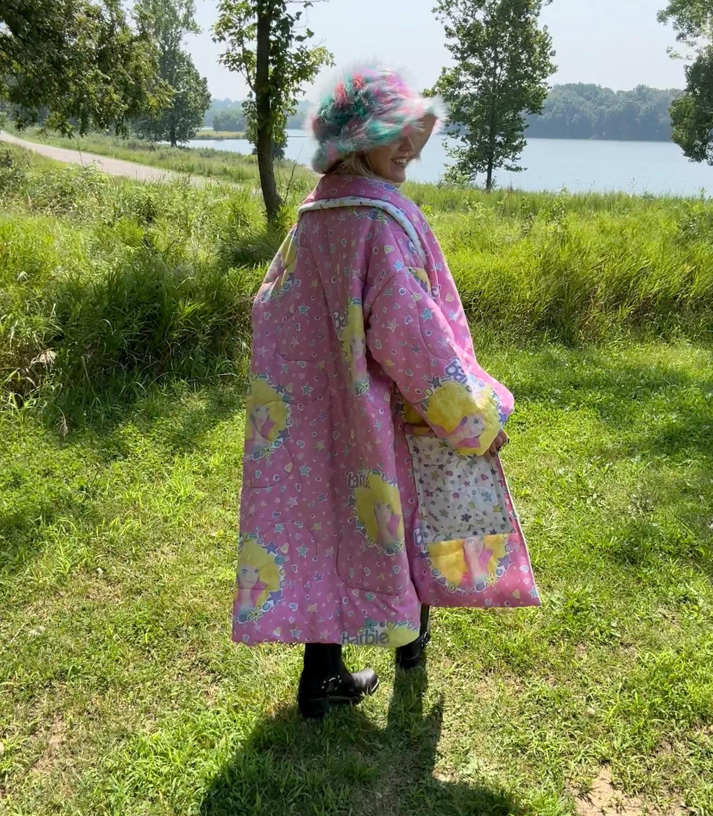 Barbie Girl 90s Kid Nostalgia Cozy Blanket Coat