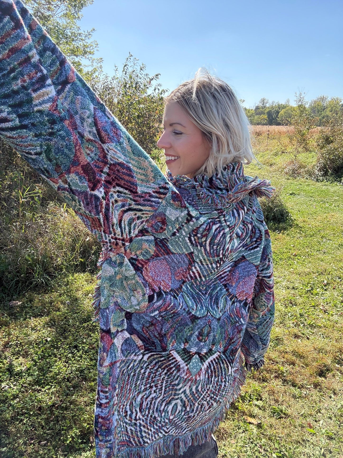 Infinite Love Original Psychedelic Art Blanket Coat