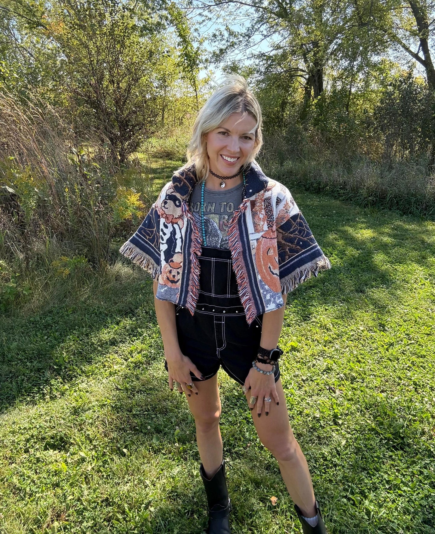 Spooky Cutie Short Sleeve Cropped Halloween Jacket