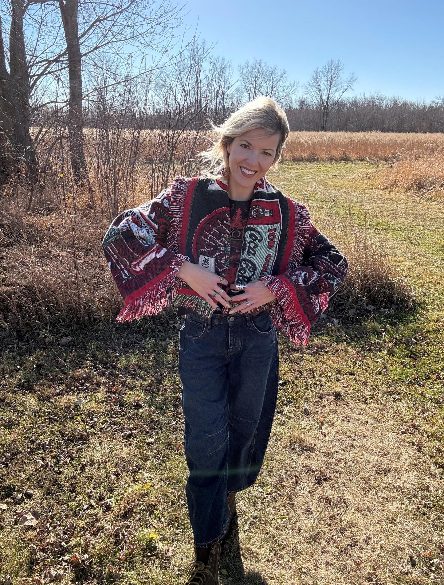 Coca Cola Cutie Cropped Blanket Coat