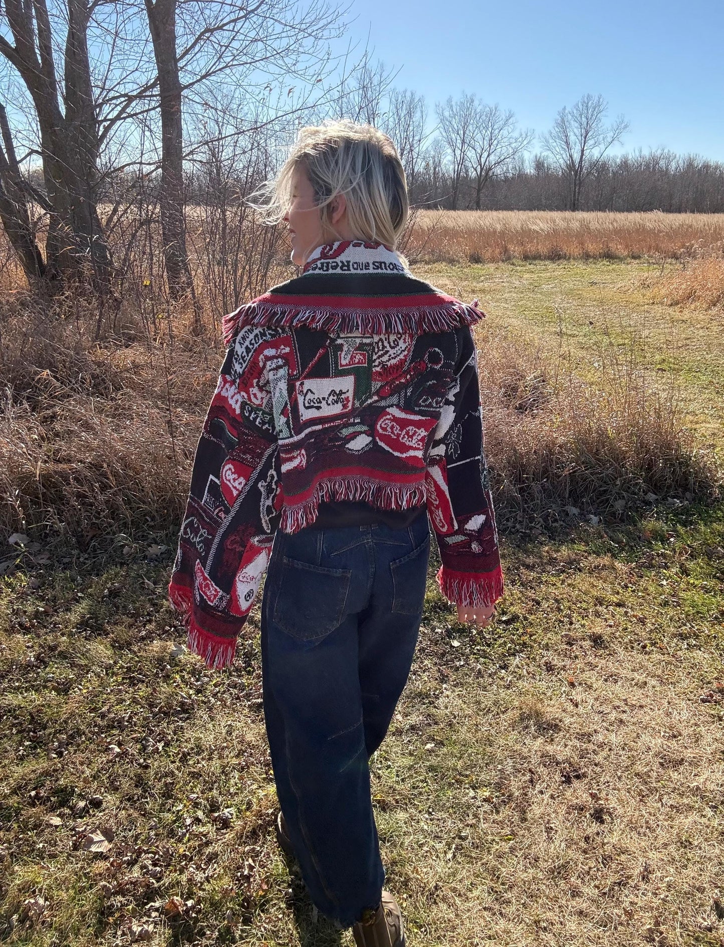 Coca Cola Cutie Cropped Blanket Coat