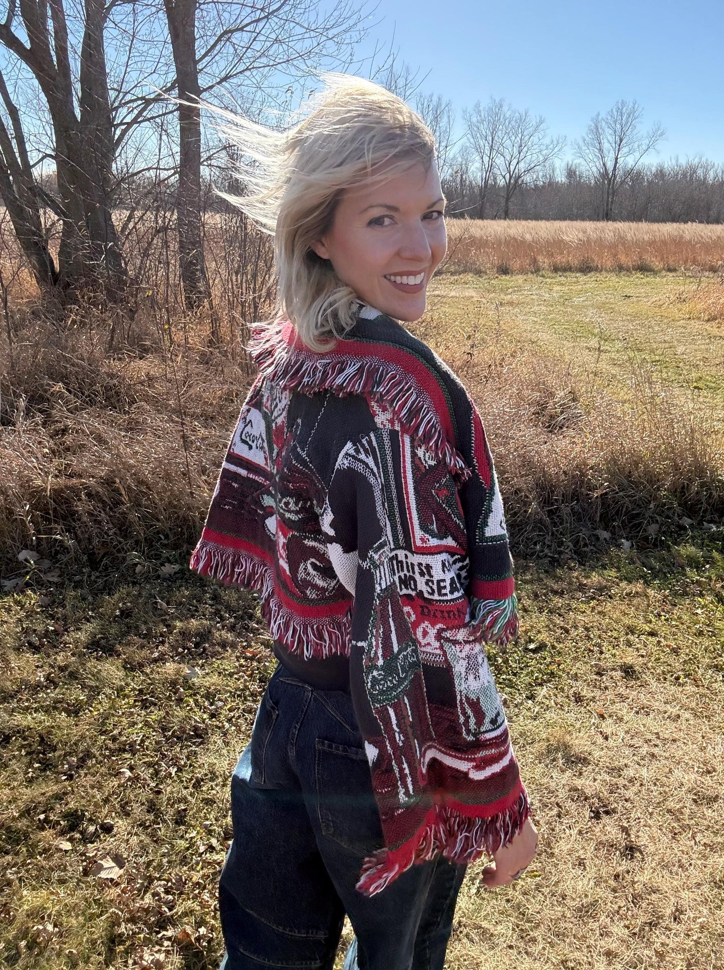 Coca Cola Cutie Cropped Blanket Coat