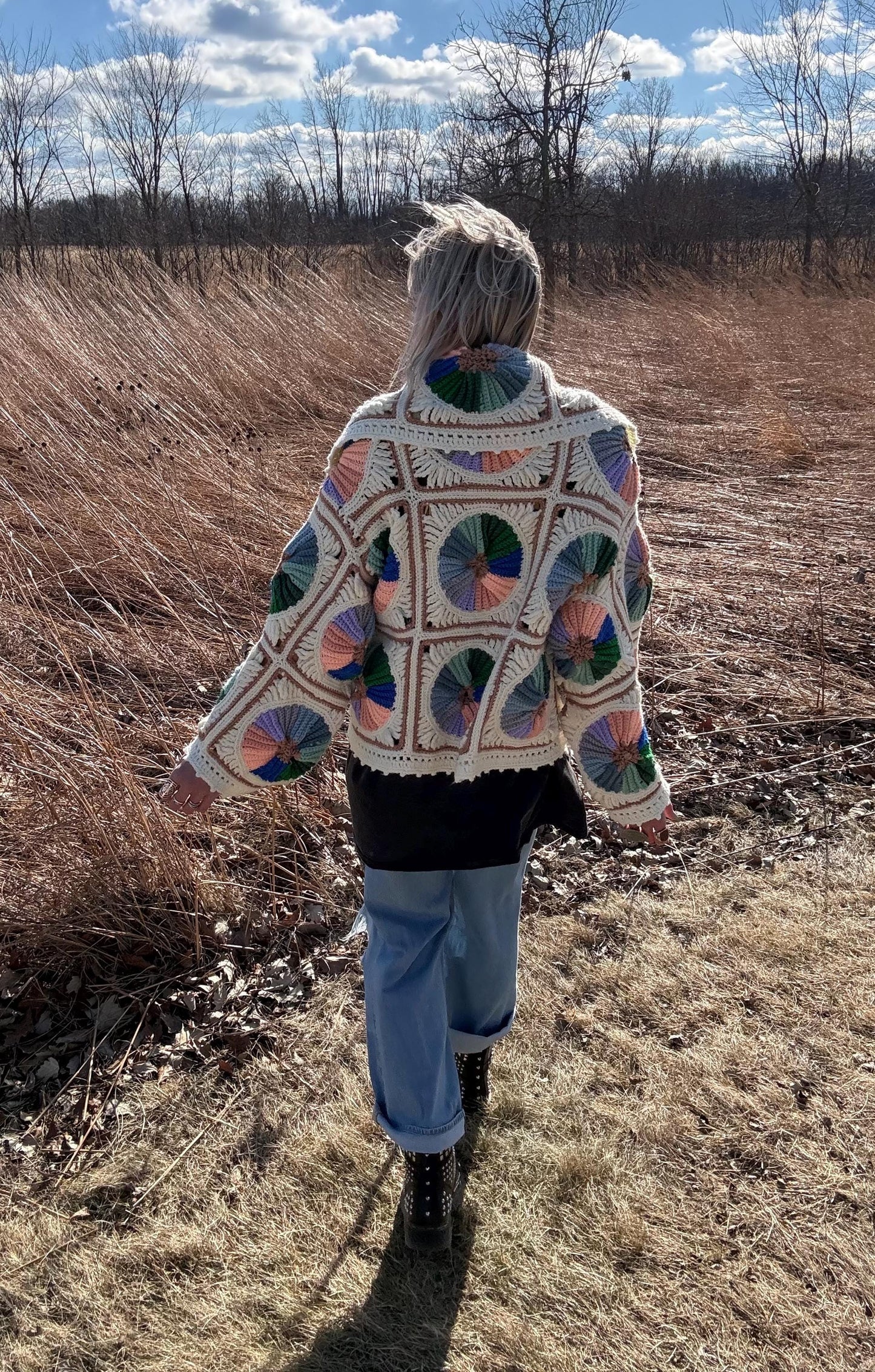 Grannys Record Collection Cozy Crochet Sweater