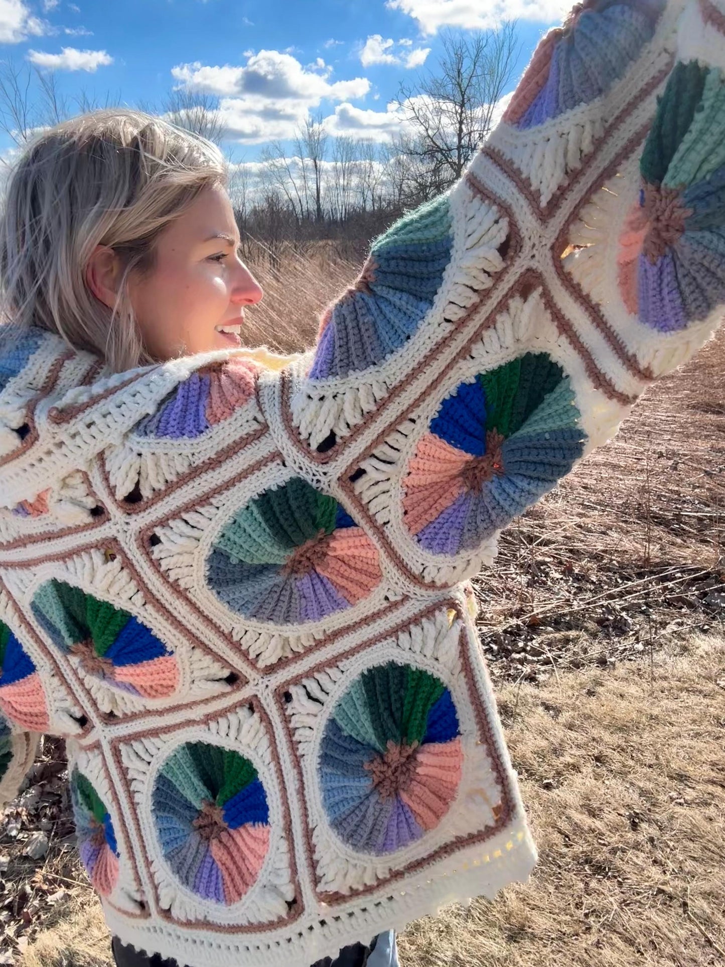 Grannys Record Collection Cozy Crochet Sweater