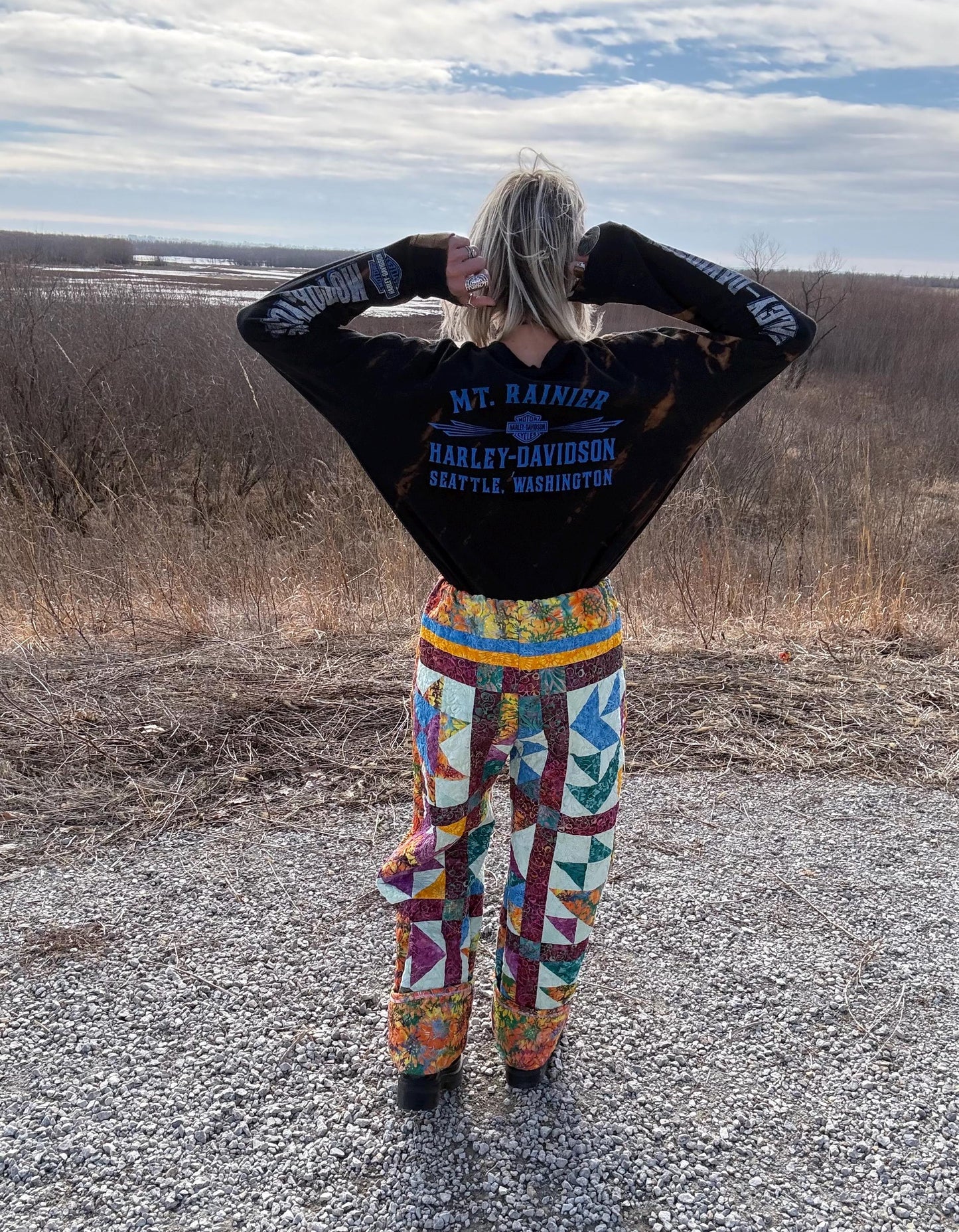 Carnival Cutie Straight Leg Statement Quilt Pants