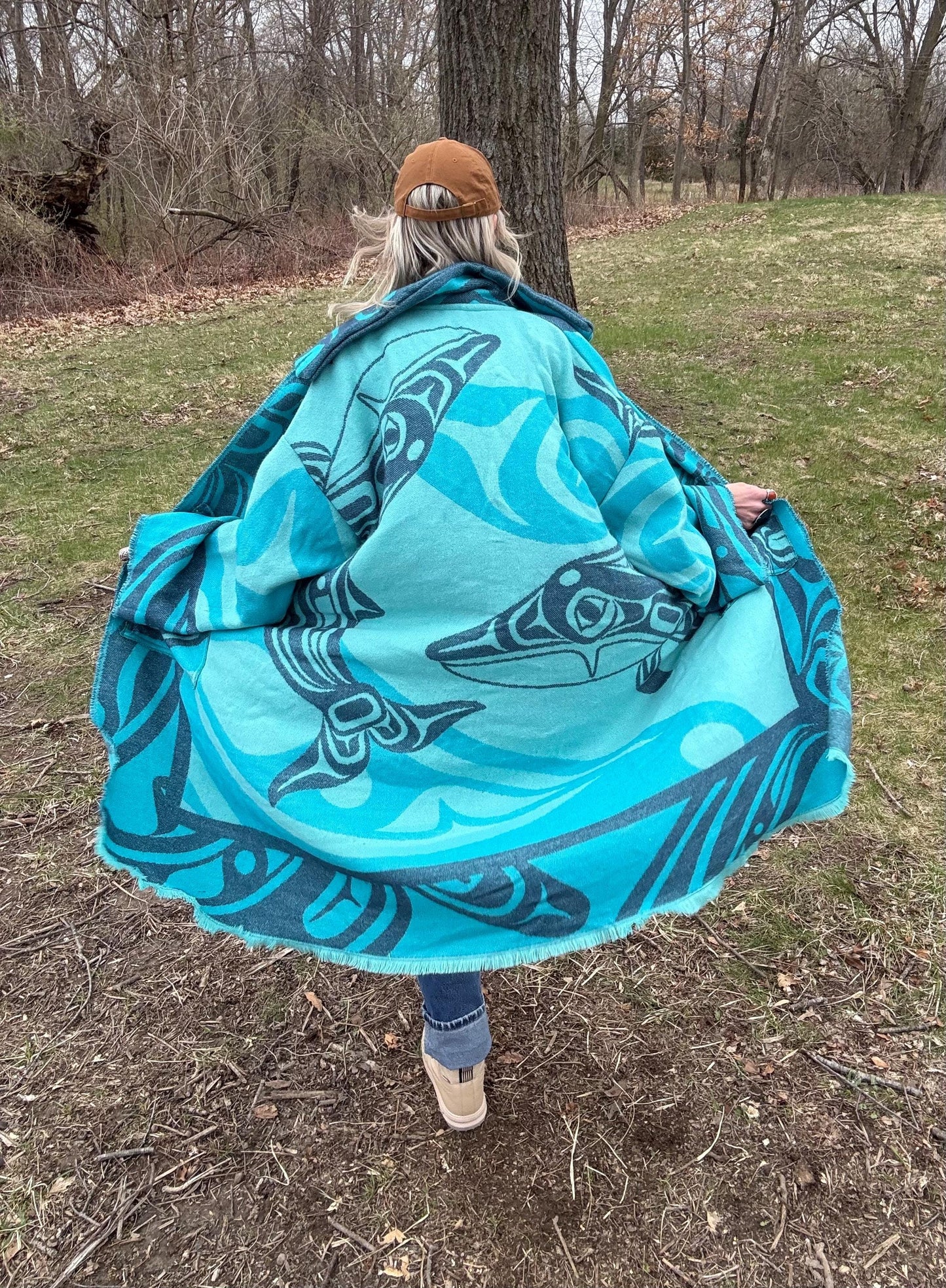 Humpback Whale Art Lightweight Blanket Coat