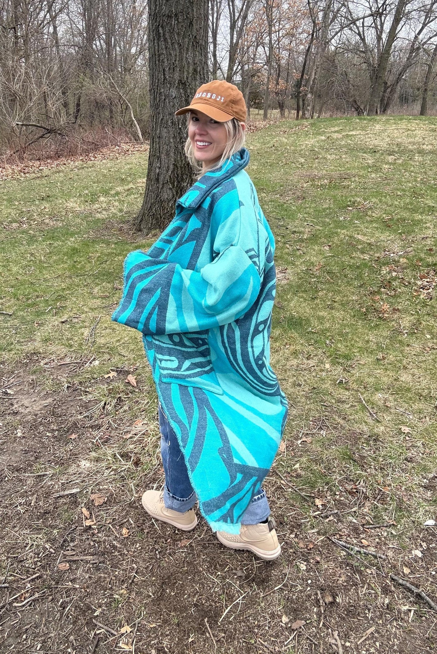 Humpback Whale Art Lightweight Blanket Coat