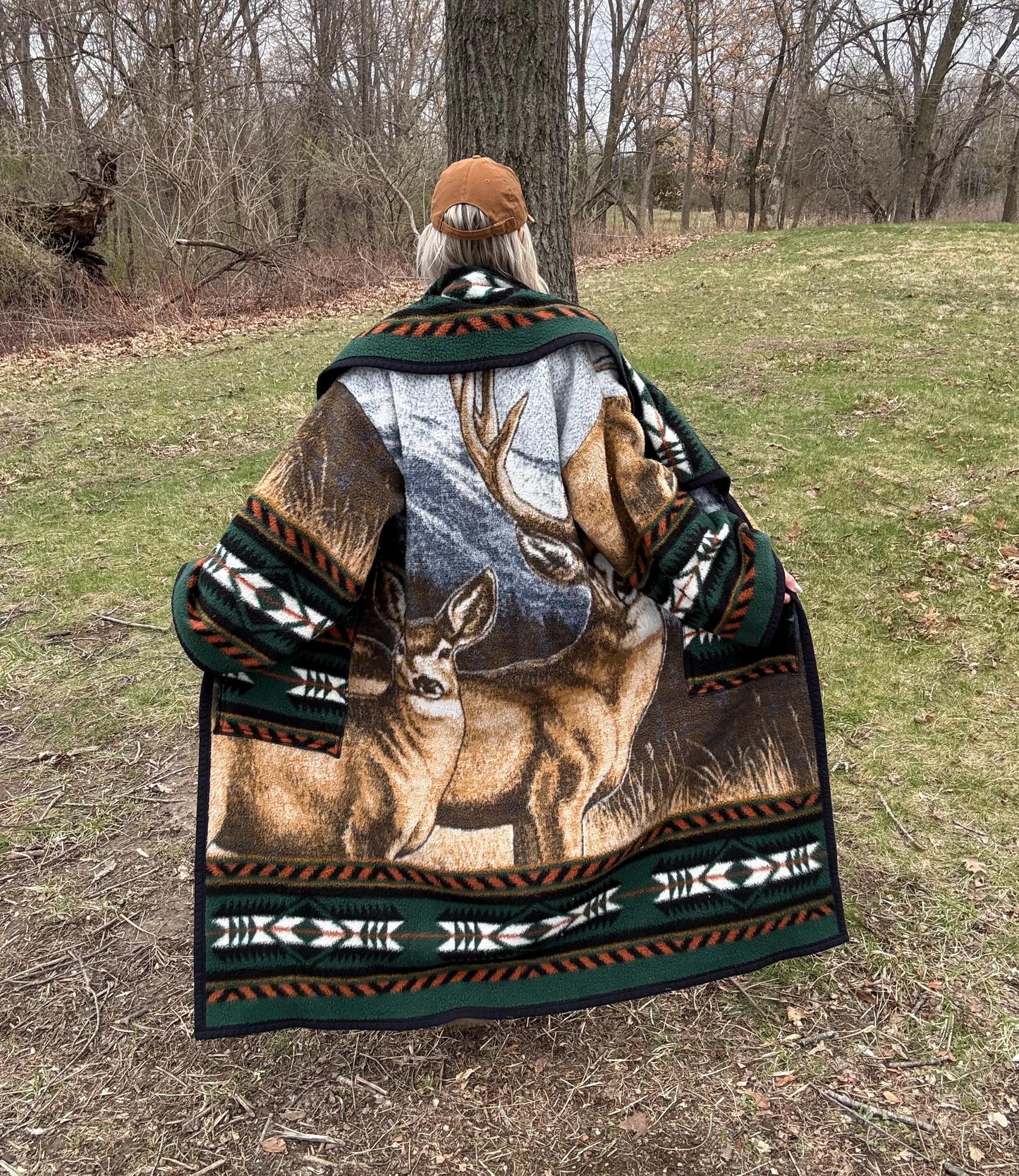 Buck & Doe Maximalist Long Fleece Blanket Robe