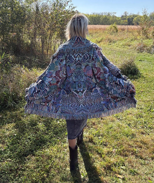 Infinite Love Original Psychedelic Art Blanket Coat