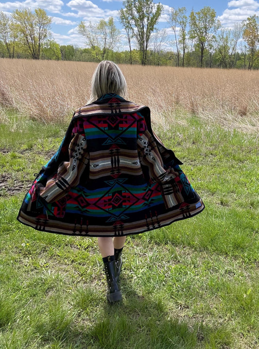 Mountain Wonders Cozy Wool Blanket Jacket