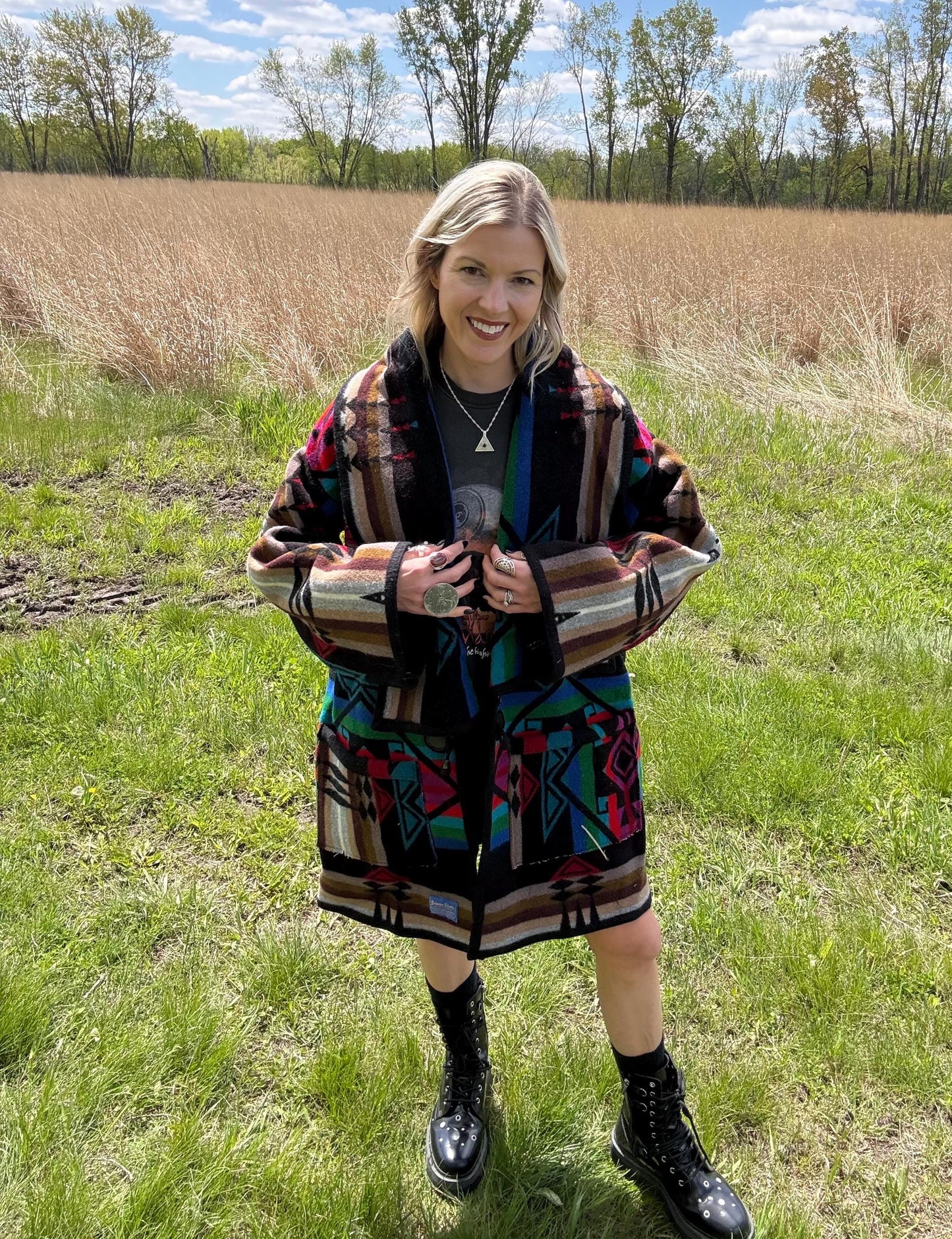 Mountain Wonders Cozy Wool Blanket Jacket