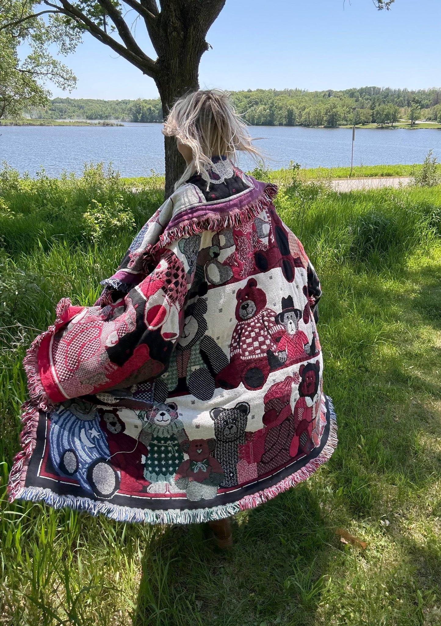 Teddy Bear Snuggles Extra Oversized Cozy Blanket Jacket