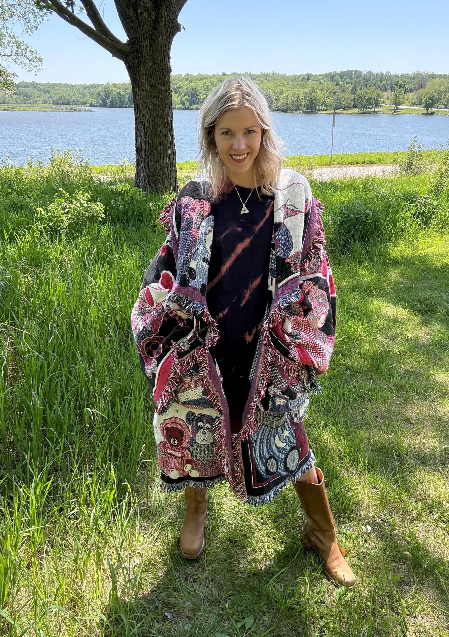 Teddy Bear Snuggles Extra Oversized Cozy Blanket Jacket