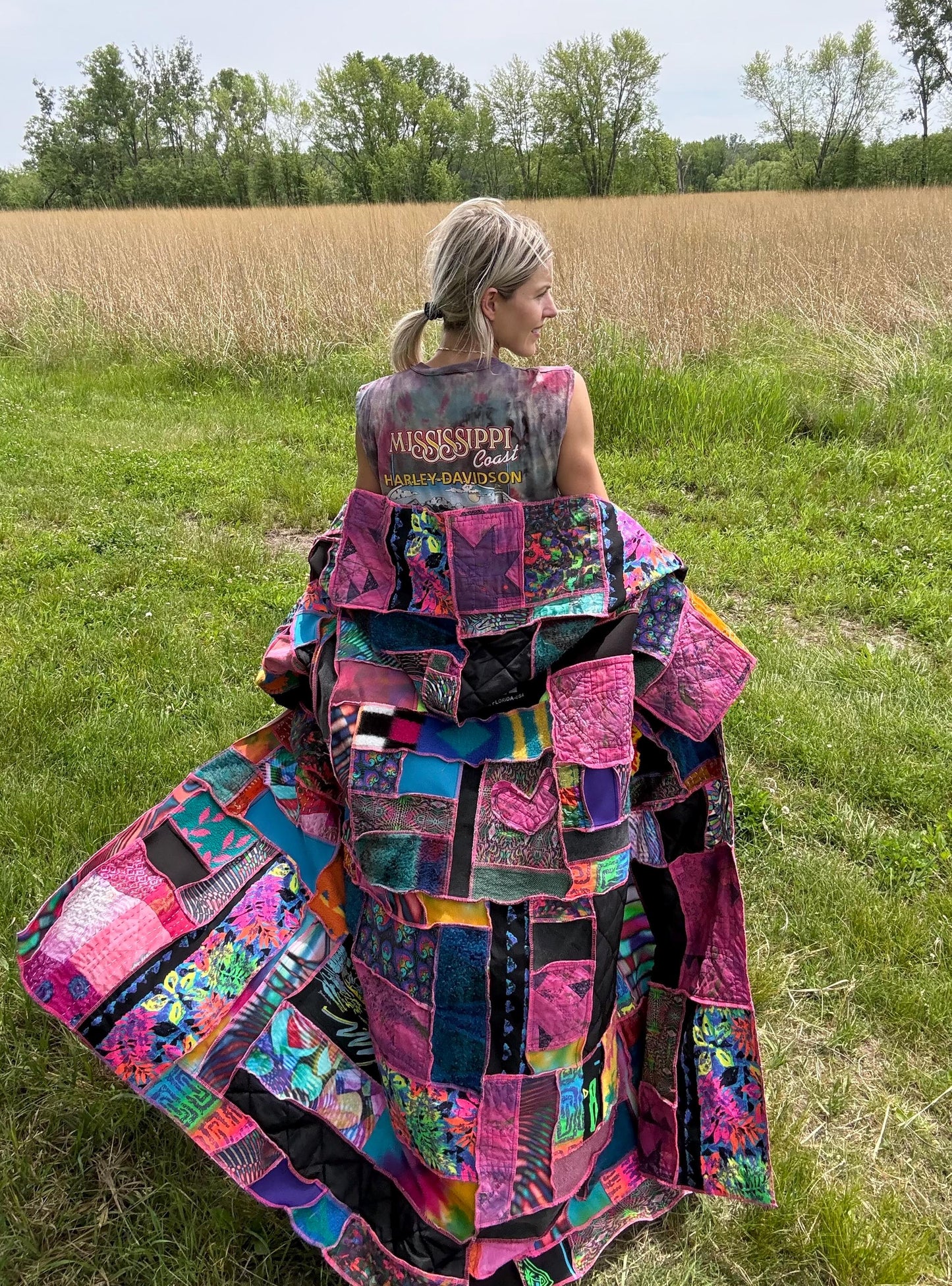 Neon Soul Mixed Media Collector Art Coat