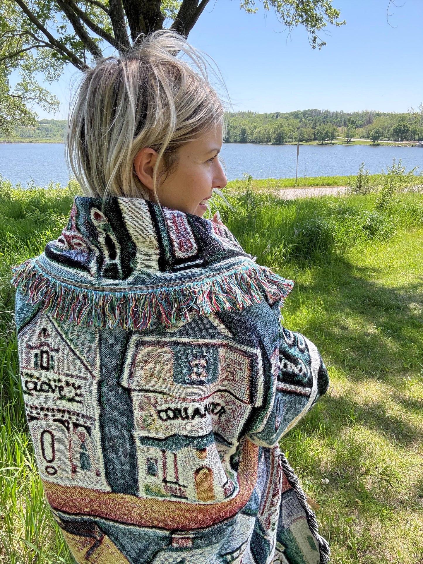 Magic Pastel Lenox Spice Village Long Art Blanket Coat