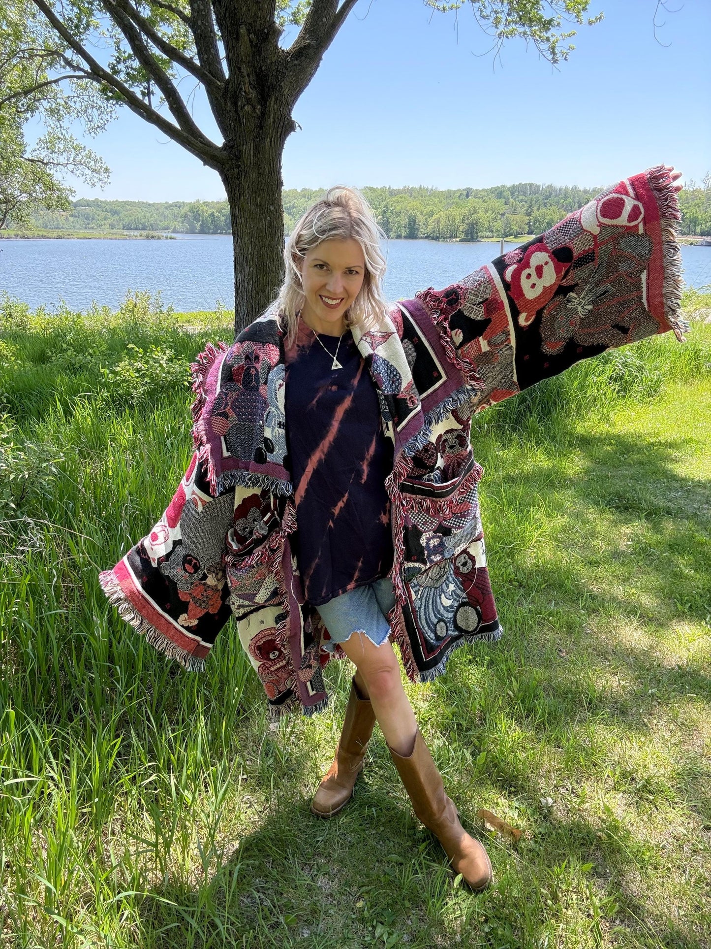 Teddy Bear Snuggles Extra Oversized Cozy Blanket Jacket