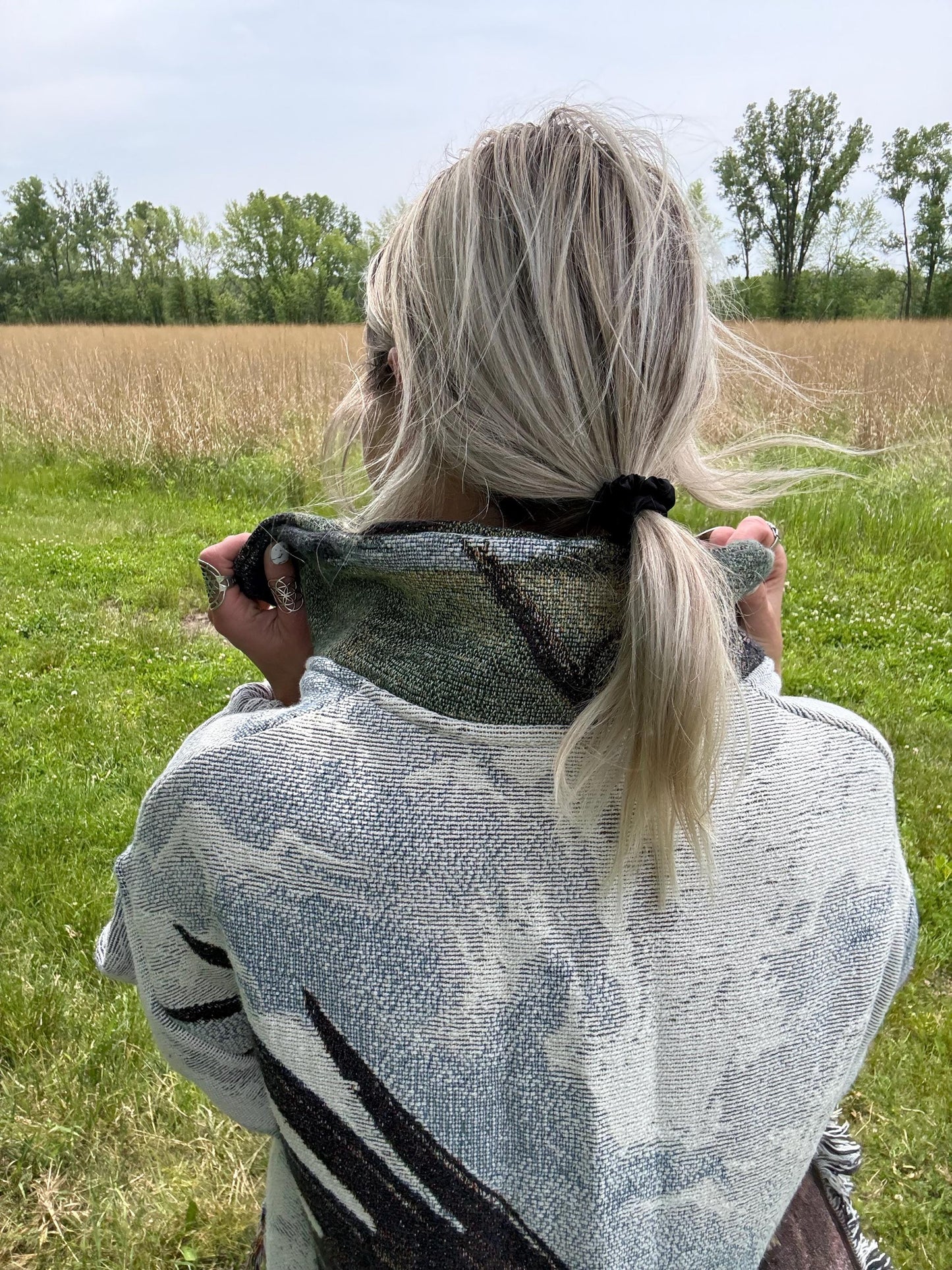 Fly Like An Eagle Cozy Tapestry Blanket Coat
