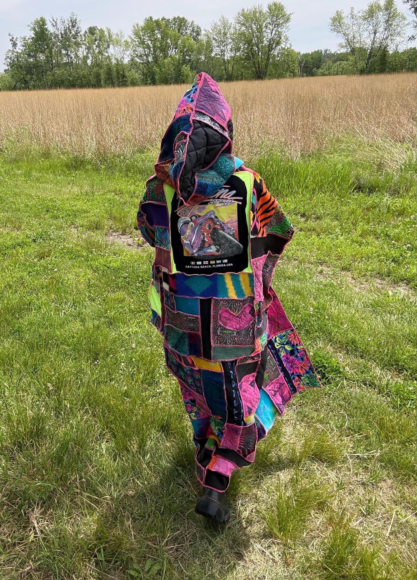 Neon Soul Mixed Media Collector Art Coat