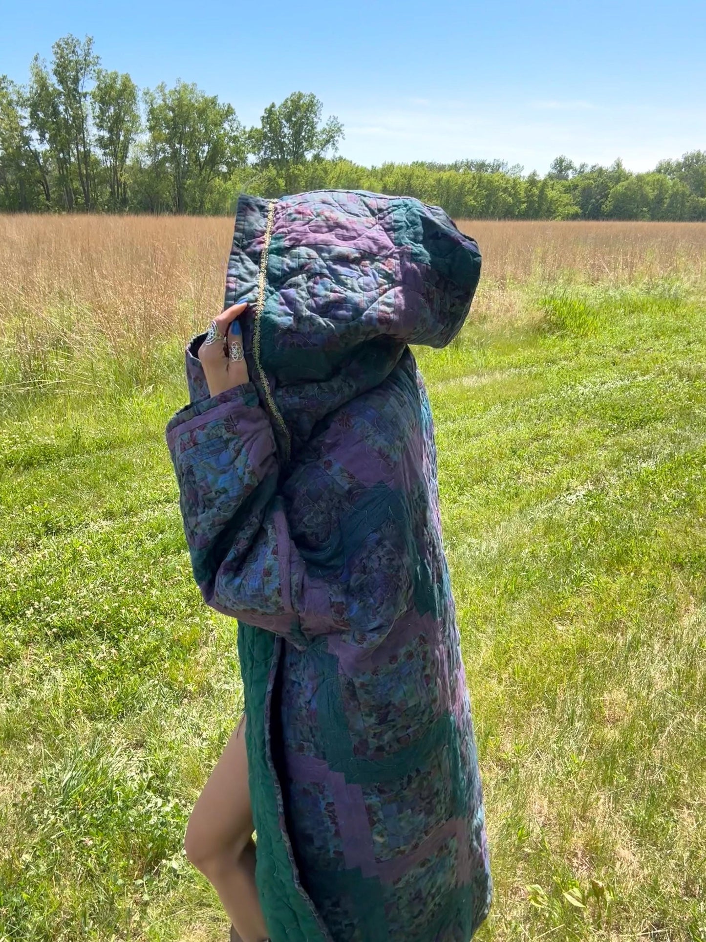 Mystic Dancer Extra Oversized Maximalist Statemet Quilt Coat