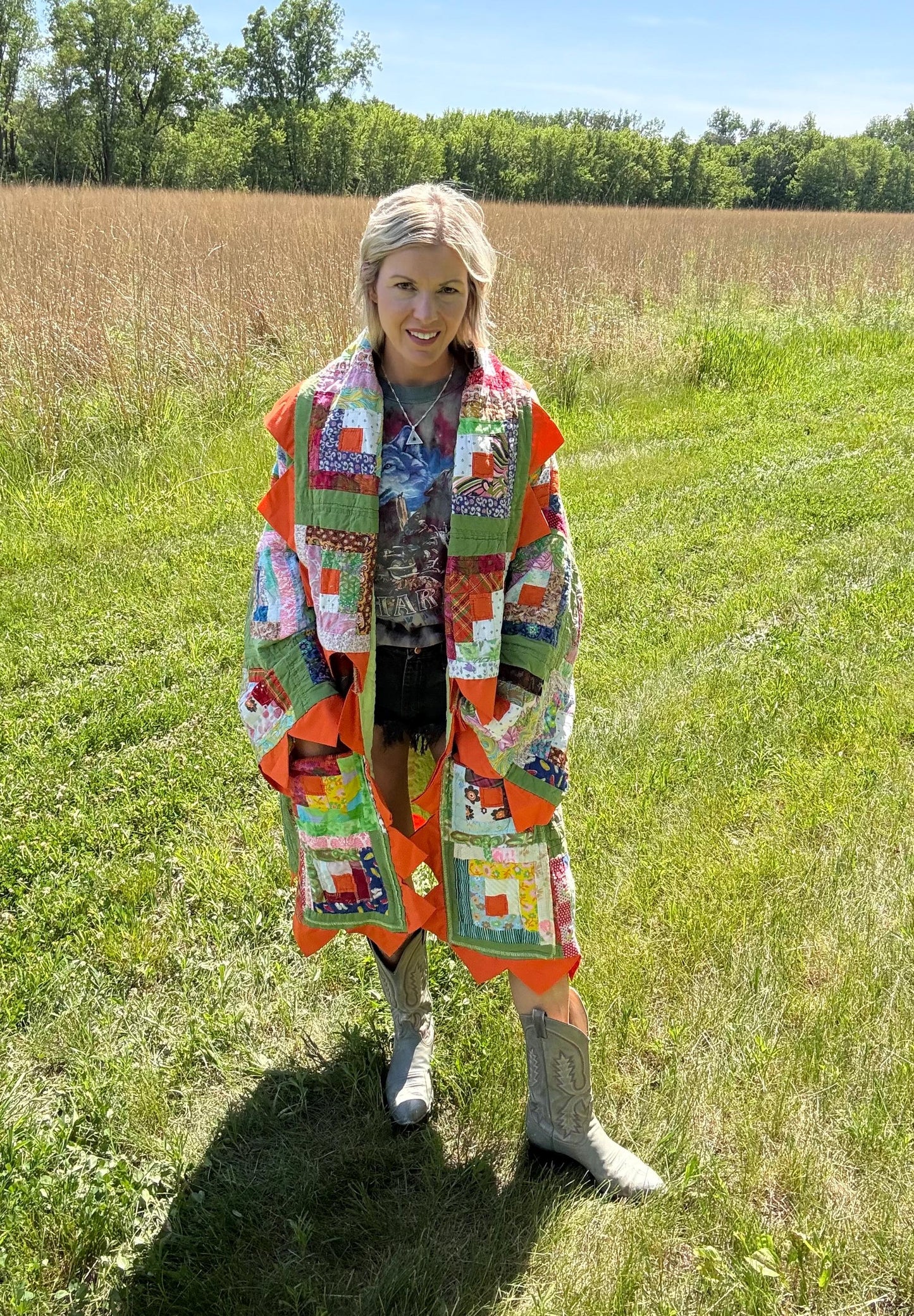 Hippie Soul Upcycled Antique Quilt Jacket