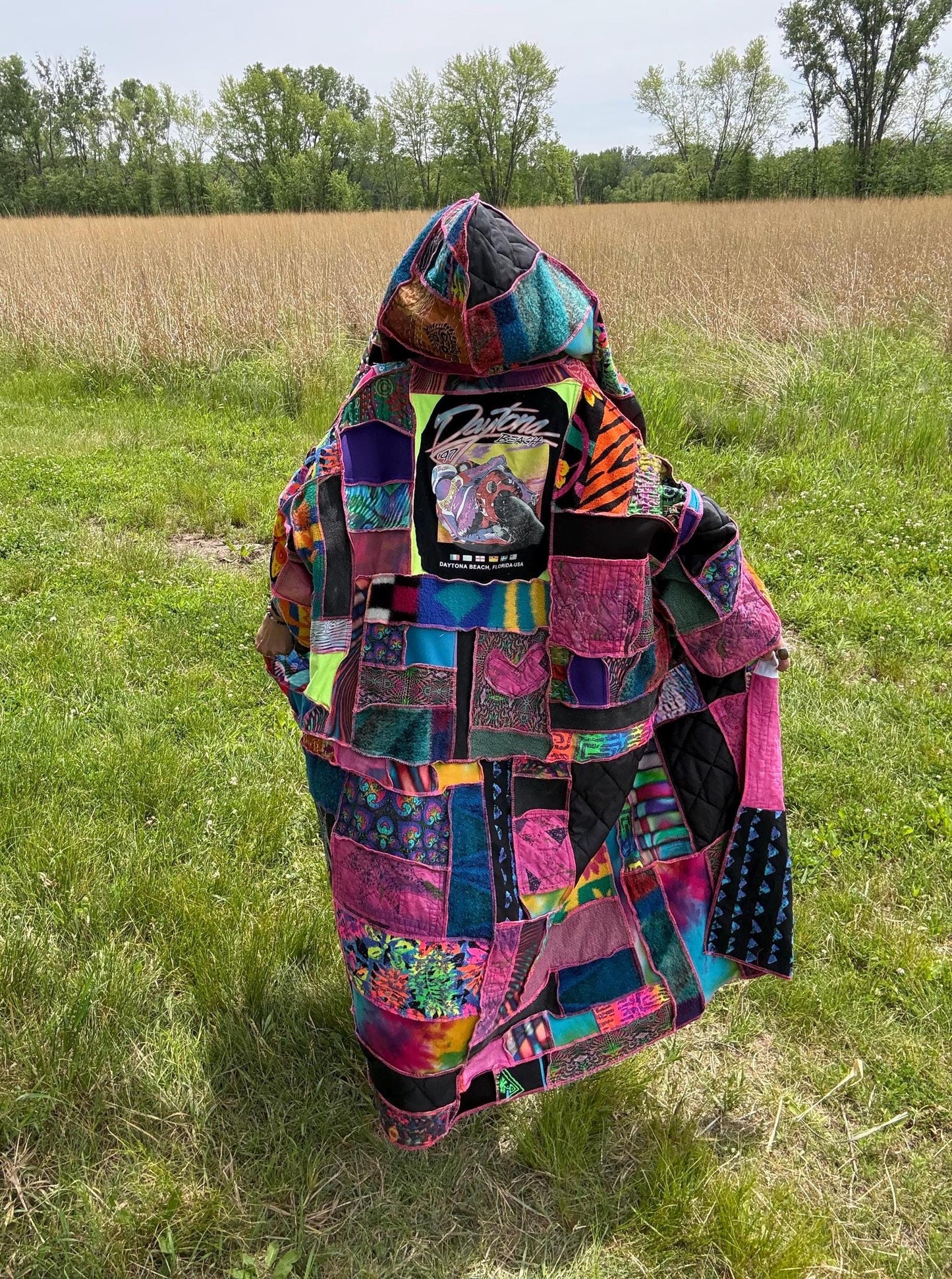 Neon Soul Mixed Media Collector Art Coat