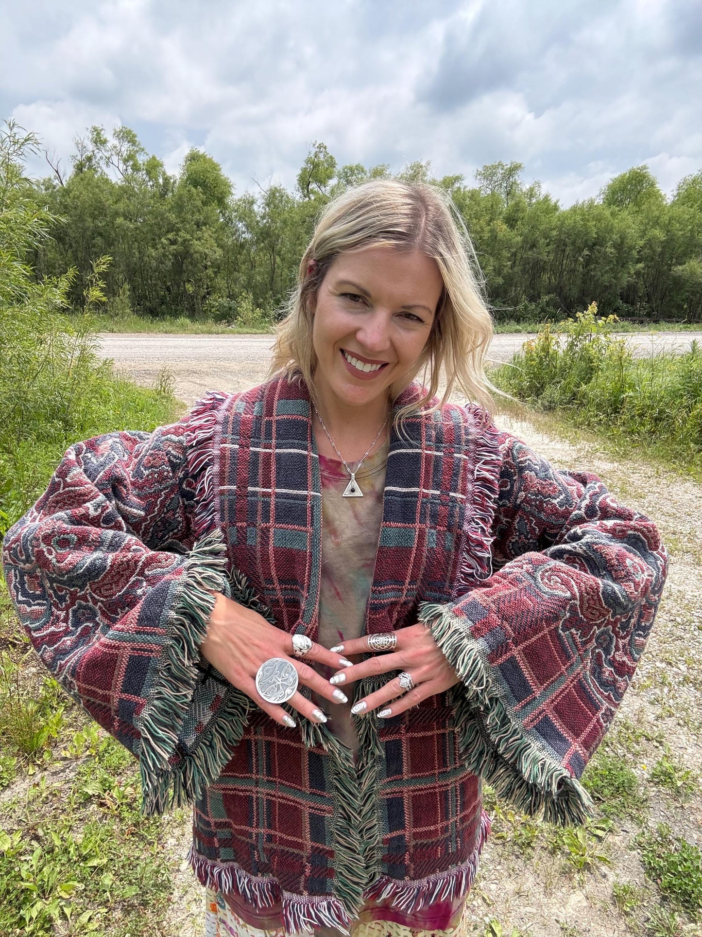 Olde World Plaids & Paisleys Blanket Coat