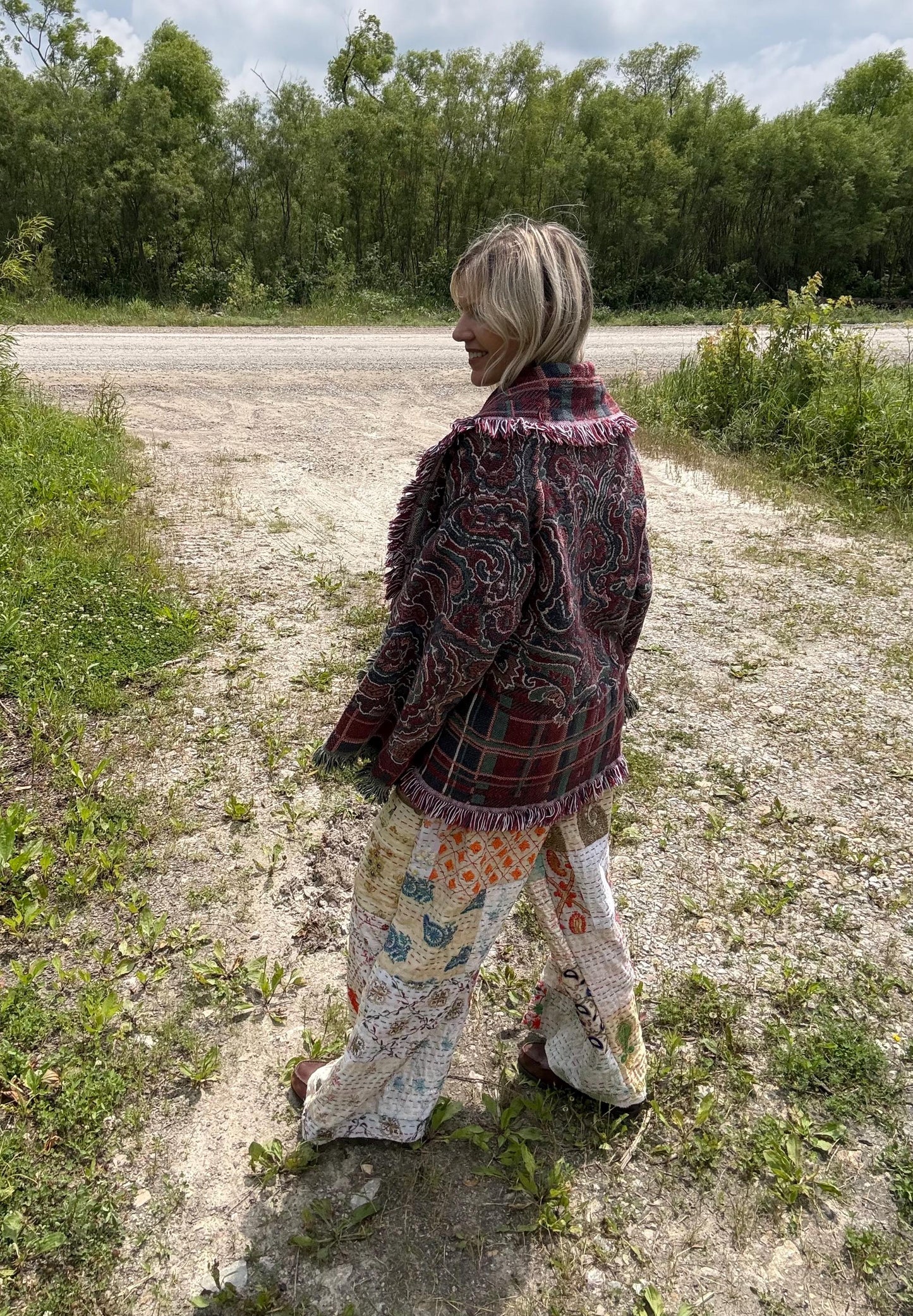 Olde World Plaids & Paisleys Blanket Coat