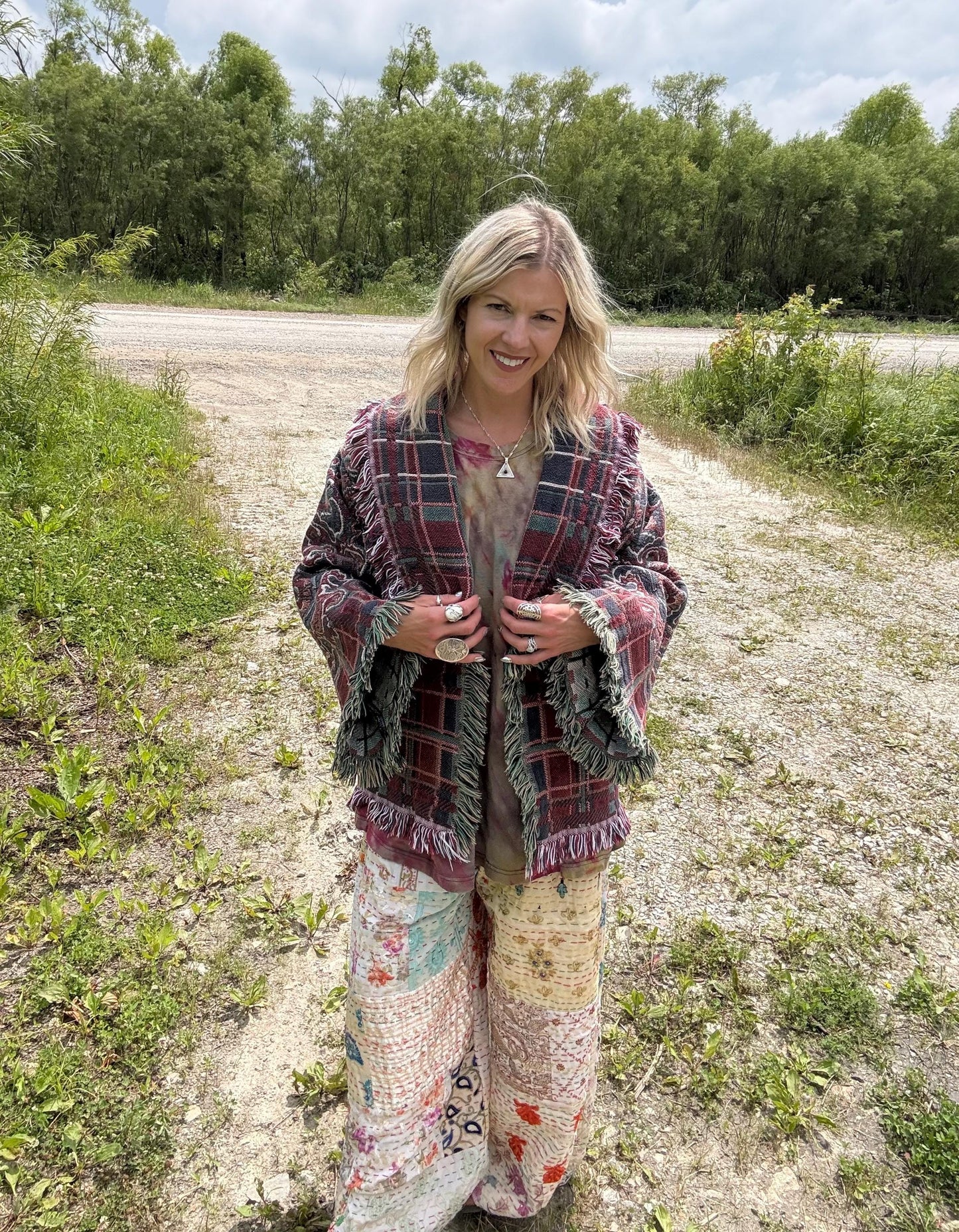 Olde World Plaids & Paisleys Blanket Coat